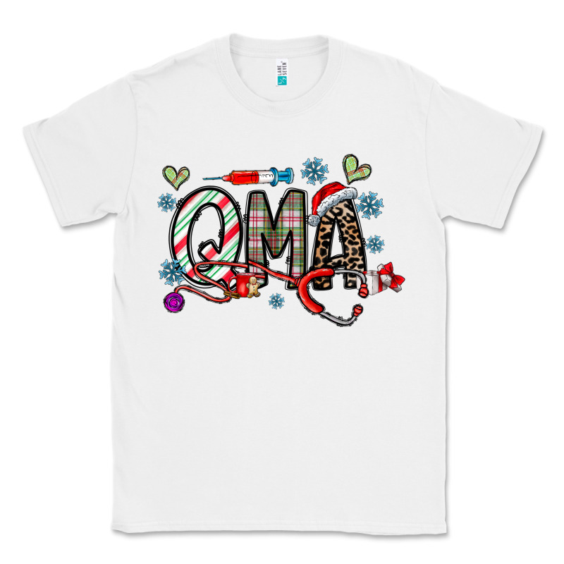Christmas Nurse Qma Classic Tee by CowhideDigitalArt | Teevron