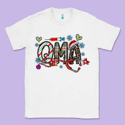 Christmas Nurse Qma Classic Tee Designed By Cowhidedigitalart