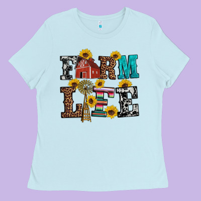 Western Farm Life Ladies Tee Designed By Artiststas