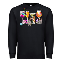 Black Easter wine glasses Premium Sweatshirt - OliviaCreatesArt