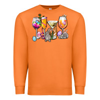 Carrot Easter wine glasses Premium Sweatshirt - OliviaCreatesArt