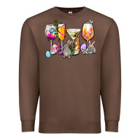 Chestnut Easter wine glasses Premium Sweatshirt - OliviaCreatesArt