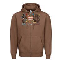 Chestnut Faith love freedom 4th of july Zipper Hoodie - HowdyJamesFarm