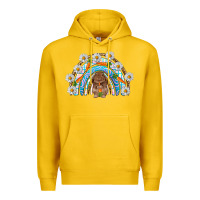 Lemon Easter Bunny with carrot rainbow Easter Day Premium Hoodie - HowdyJamesFarm