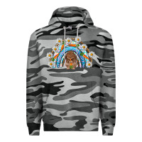 Slate Camo Easter Bunny with carrot rainbow Easter Day Premium Hoodie - HowdyJamesFarm