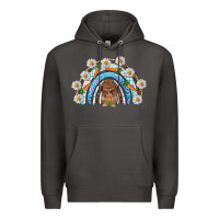 Smoke Easter Bunny with carrot rainbow Easter Day Premium Hoodie - HowdyJamesFarm