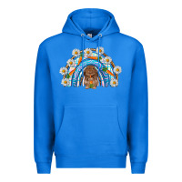 True Royal Easter Bunny with carrot rainbow Easter Day Premium Hoodie - HowdyJamesFarm