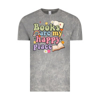 Cloud Rock books are my happy place Vintage Tee - MaliasSmallBusiness
