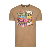 Vintage Coffee books are my happy place Vintage Tee - MaliasSmallBusiness