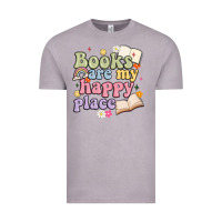 Vintage Zinc books are my happy place Vintage Tee - MaliasSmallBusiness