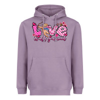 Lavender love is all you need Heavyweight Hoodie - OliviaCreatesArt