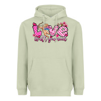 Matcha love is all you need Heavyweight Hoodie - OliviaCreatesArt