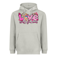 Moon Dust love is all you need Heavyweight Hoodie - OliviaCreatesArt
