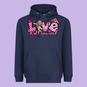 Love Is All You Need Heavyweight Hoodie Designed By Oliviacreatesart