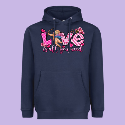 Love Is All You Need Heavyweight Hoodie Designed By Oliviacreatesart