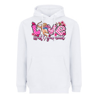 White love is all you need Heavyweight Hoodie - OliviaCreatesArt