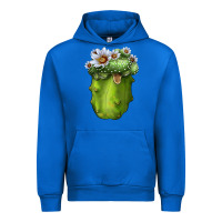 Cobalt Blossfeldia Cactus Urban Hoodie - LillyAllenDesigns