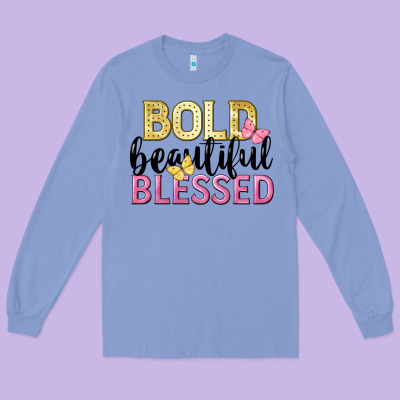 Bold Beautiful Blessed Long Sleeve Tee Designed By Lillyallendesigns
