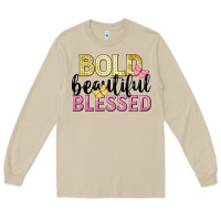 Mushroom bold beautiful blessed Long Sleeve Tee - LillyAllenDesigns