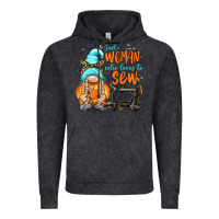 Vintage Black just a woman who loves to sew Vintage Hoodie - NancyCooperArtShop