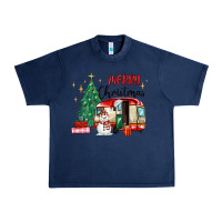 Navy merry christmas camper Urban Heavy Tee - MaliasSmallBusiness