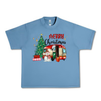 Pebble Blue merry christmas camper Urban Heavy Tee - MaliasSmallBusiness
