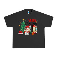 Pigment Black merry christmas camper Urban Heavy Tee - MaliasSmallBusiness