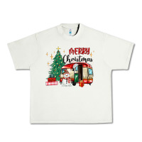 Pistachio merry christmas camper Urban Heavy Tee - MaliasSmallBusiness