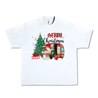 White merry christmas camper Urban Heavy Tee - MaliasSmallBusiness