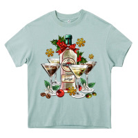 Arona Christmas martini  and martini bottle Heavy Core Tee - AdoDesignShop