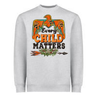 Heather Grey every child matters thunderbird Heavyweight Sweatshirt - BarkalooDesign
