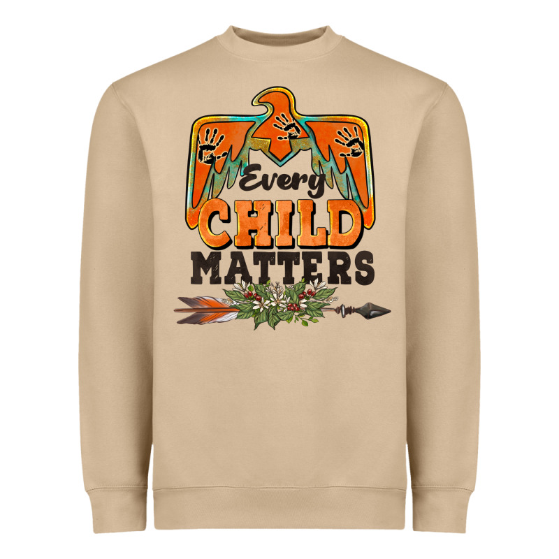 Every Child Matters Thunderbird Heavyweight Sweatshirt by BarkalooDesign | Teevron