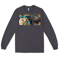 Smoke Charolais and black angus bull with sunflower and leopard Long Sleeve Tee - RanaPortraitStore