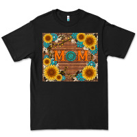Black sunflower gemstone and mom with cowhide Premium Tee - Artiststas