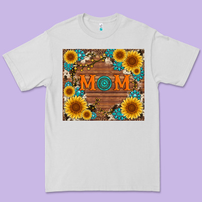 Sunflower Gemstone And Mom With Cowhide Premium Tee Designed By Artiststas