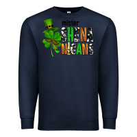 Navy St. Patrick's Mister shenanigans Premium Sweatshirt - OliviaCreatesArt