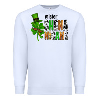 White St. Patrick's Mister shenanigans Premium Sweatshirt - OliviaCreatesArt