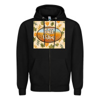 Black retro fall vibes Zipper Hoodie - TumblerDesignByShophia