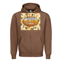 Chestnut retro fall vibes Zipper Hoodie - TumblerDesignByShophia