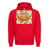 Red retro fall vibes Zipper Hoodie - TumblerDesignByShophia