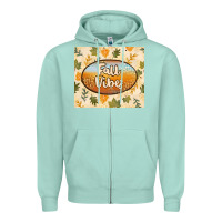 Seafoam retro fall vibes Zipper Hoodie - TumblerDesignByShophia