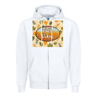 White retro fall vibes Zipper Hoodie - TumblerDesignByShophia