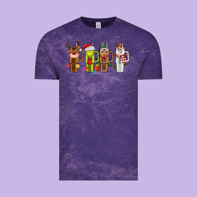 Obsessive Cup Disorder Christmas Vintage Tee Designed By Maliassmallbusiness