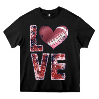 Black football love Heavy Core Tee - JahusDesignShop