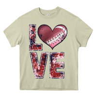 Mossy football love Heavy Core Tee - JahusDesignShop