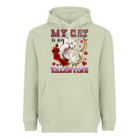 Matcha my cat is my valentine Heavyweight Hoodie - OliviaCreatesArt