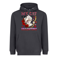 Smoke my cat is my valentine Heavyweight Hoodie - OliviaCreatesArt