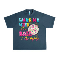 Midnight Navy wake me when the ball drops Urban Heavy Tee - MaliasSmallBusiness