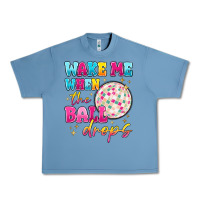 Pebble Blue wake me when the ball drops Urban Heavy Tee - MaliasSmallBusiness