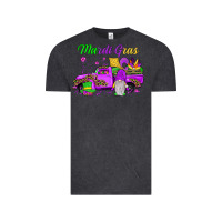 Vintage Black mardi gras truck gnome Vintage Tee - JahusDesignShop